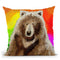 Pop Art Bear 1216 Throw Pillow By Howie Green - All About Vibe