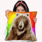 Pop Art Bear 1216 Throw Pillow By Howie Green - All About Vibe