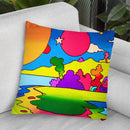 Pop Art Landscape 1216 Throw Pillow By Howie Green - All About Vibe