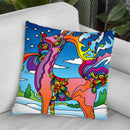 Pop Art Reindeer Throw Pillow By Howie Green - All About Vibe