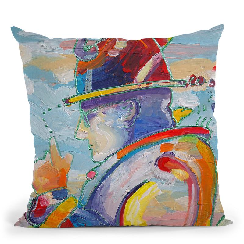Pop Art Thinker Throw Pillow By Howie Green - All About Vibe
