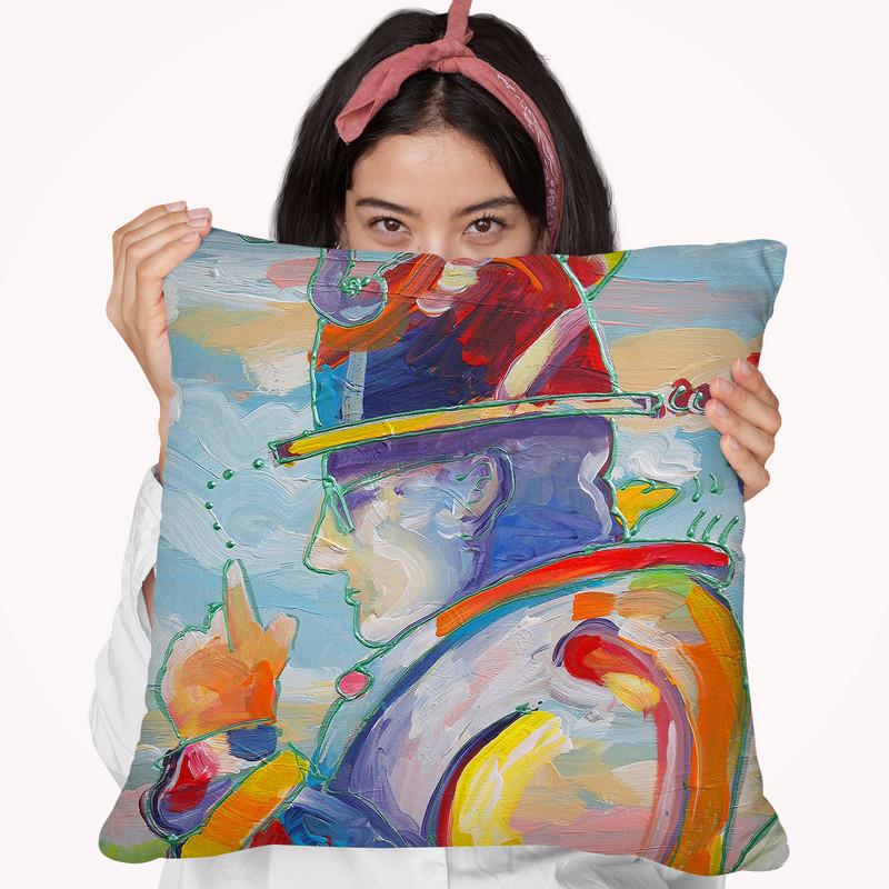 Pop Art Thinker Throw Pillow By Howie Green - All About Vibe