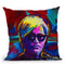 Andy Warhol Throw Pillow By Howie Green - All About Vibe