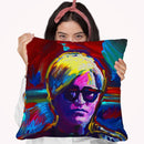 Andy Warhol Throw Pillow By Howie Green - All About Vibe