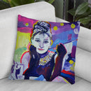Audrey Hepburn Tiffanys Throw Pillow By Howie Green - All About Vibe