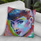 Audrey Hepburn Throw Pillow By Howie Green - All About Vibe