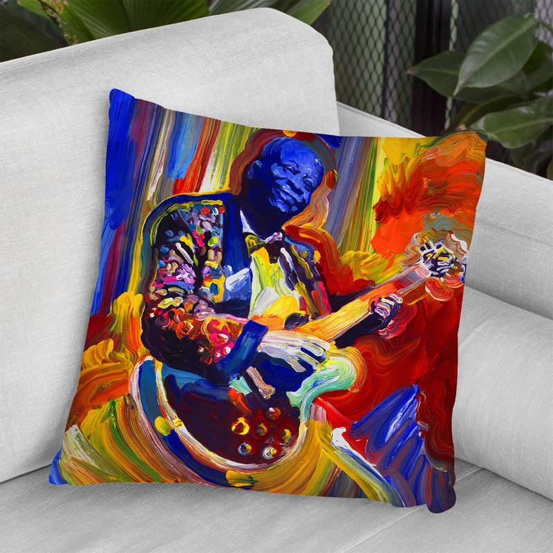 Bb King Throw Pillow By Howie Green - All About Vibe