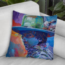 Bob Dylan 70S Throw Pillow By Howie Green - All About Vibe