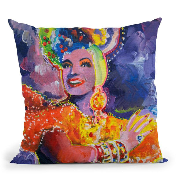 Carmen Miranda 2 Throw Pillow By Howie Green - All About Vibe