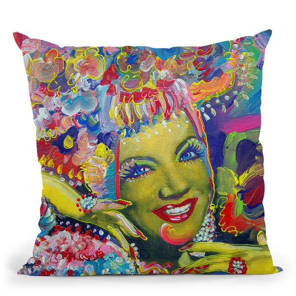 Carmen Miranda Throw Pillow By Howie Green - All About Vibe