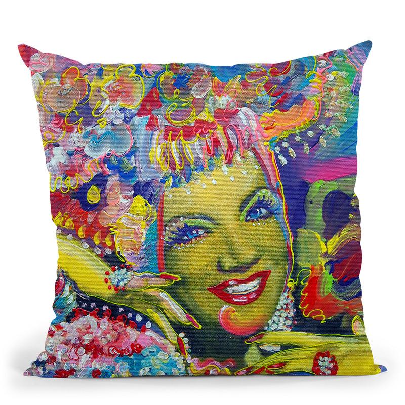Carmen Miranda Throw Pillow By Howie Green - All About Vibe