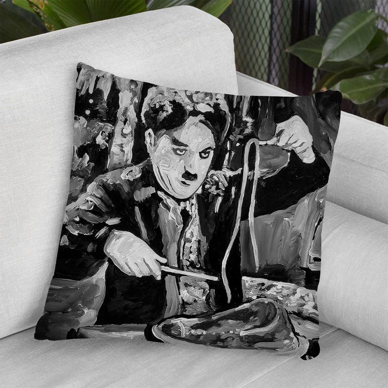 Charlie Chaplin Throw Pillow By Howie Green - All About Vibe