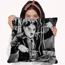 Charlie Chaplin Throw Pillow By Howie Green - All About Vibe