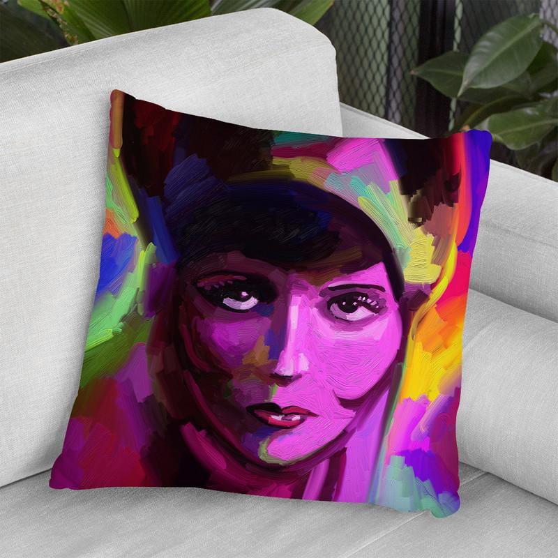 Clara Bow Throw Pillow By Howie Green - All About Vibe