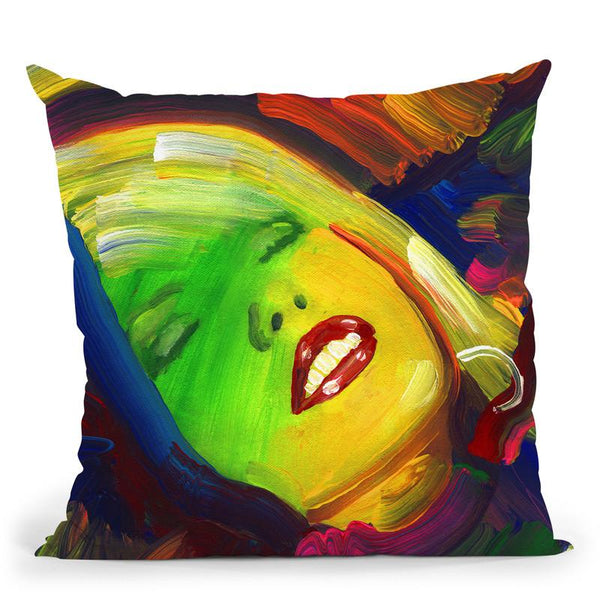 Debbie Harry Throw Pillow By Howie Green - All About Vibe