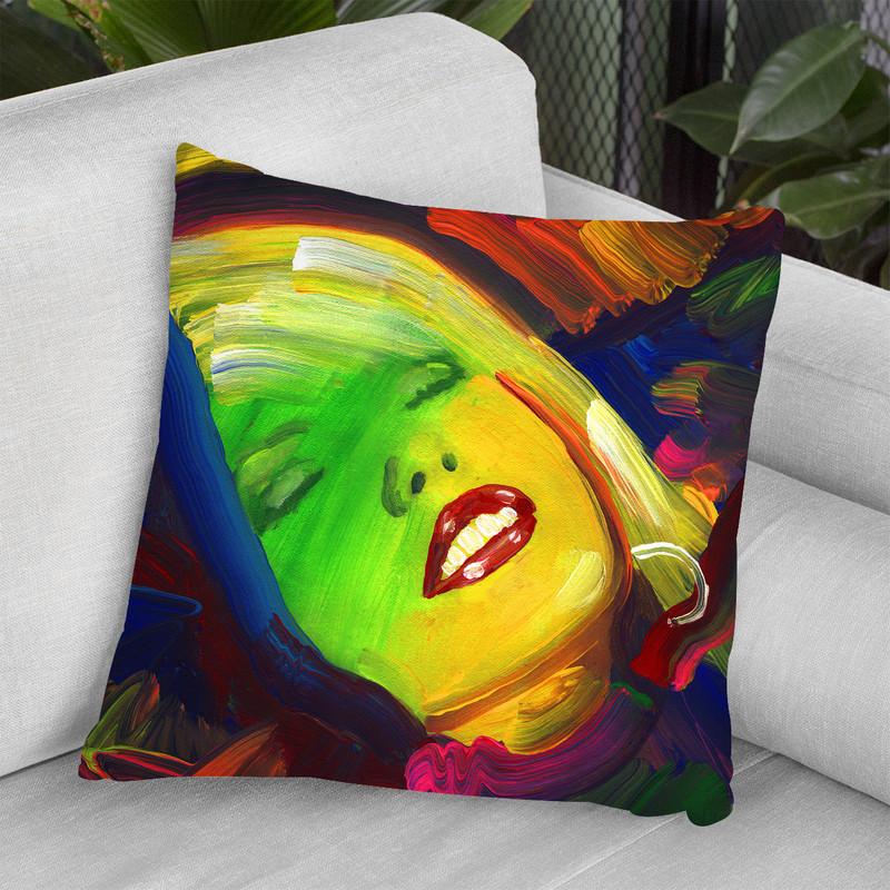 Debbie Harry Throw Pillow By Howie Green - All About Vibe