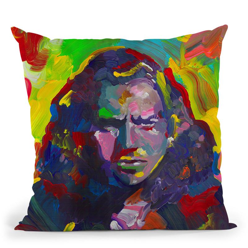 Eddie Vedder Throw Pillow By Howie Green - All About Vibe