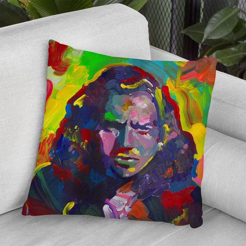Eddie Vedder Throw Pillow By Howie Green - All About Vibe