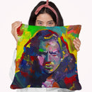 Eddie Vedder Throw Pillow By Howie Green - All About Vibe
