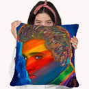 Elvis Rainbow Throw Pillow By Howie Green - All About Vibe