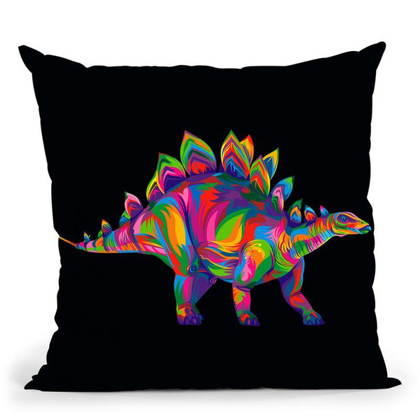 Stegosaurus Throw Pillow By Bob Weer - All About Vibe