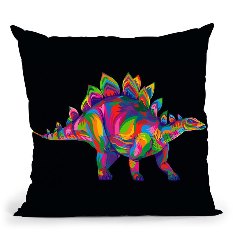 Stegosaurus Throw Pillow By Bob Weer - All About Vibe