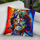 George Harrison Glasses Throw Pillow By Howie Green - All About Vibe
