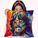 George Harrison Glasses Throw Pillow By Howie Green - All About Vibe