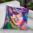 George Harrison Throw Pillow By Howie Green - All About Vibe
