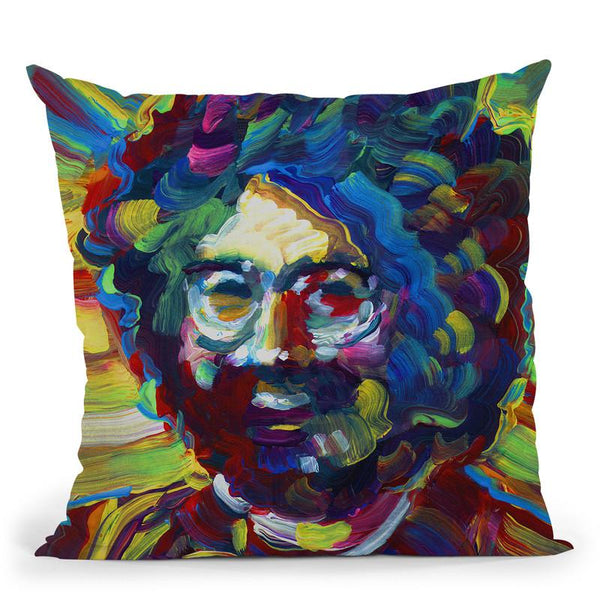 Jerry Garcia Throw Pillow By Howie Green - All About Vibe