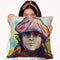 John Lennon Hat Throw Pillow By Howie Green - All About Vibe