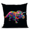 Triceratops Throw Pillow By Bob Weer - All About Vibe