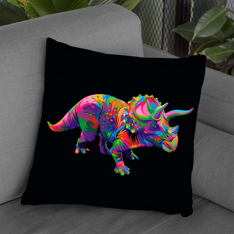 Triceratops Throw Pillow By Bob Weer - All About Vibe