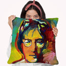 John Lennon Throw Pillow By Howie Green - All About Vibe