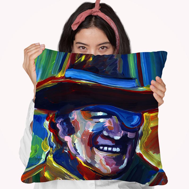 John Wayne Throw Pillow By Howie Green - All About Vibe