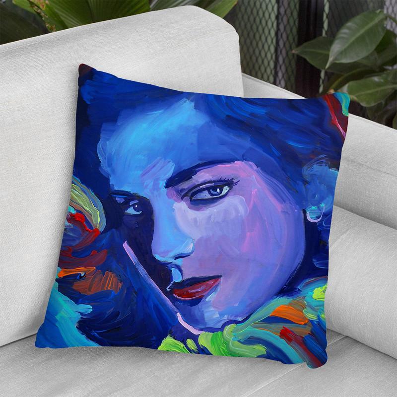 Lauren Bacall Throw Pillow By Howie Green - All About Vibe