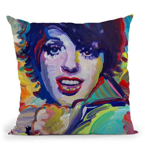 Liza Minelli Throw Pillow By Howie Green - All About Vibe