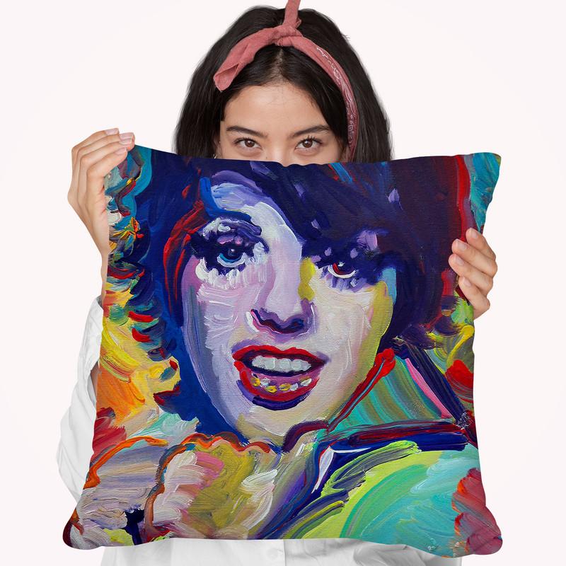 Liza Minelli Throw Pillow By Howie Green - All About Vibe