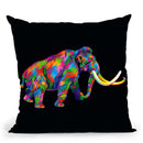 Wooly Mammoth Throw Pillow By Bob Weer - All About Vibe
