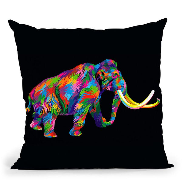 Wooly Mammoth Throw Pillow By Bob Weer - All About Vibe