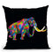 Wooly Mammoth Throw Pillow By Bob Weer - All About Vibe