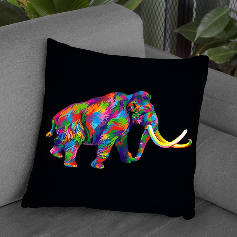 Wooly Mammoth Throw Pillow By Bob Weer - All About Vibe