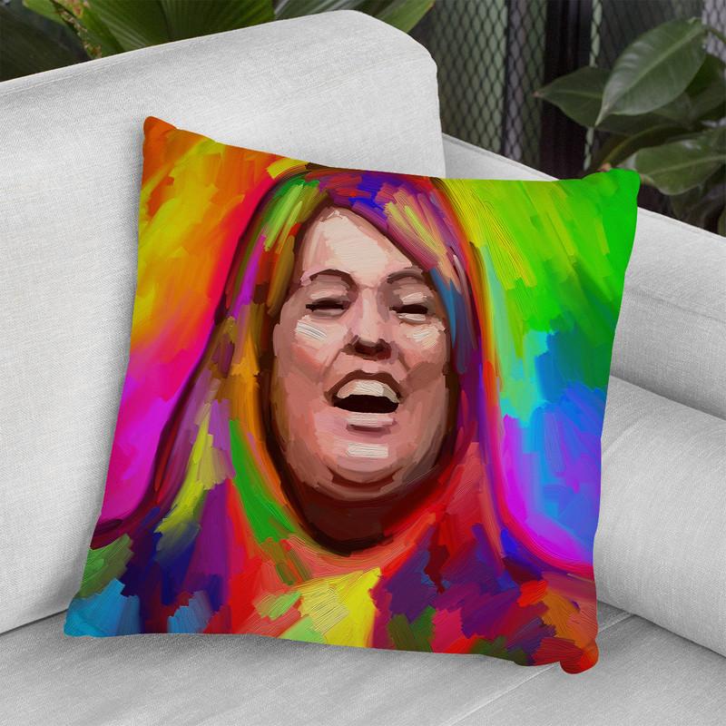 Mama Cass Throw Pillow By Howie Green - All About Vibe