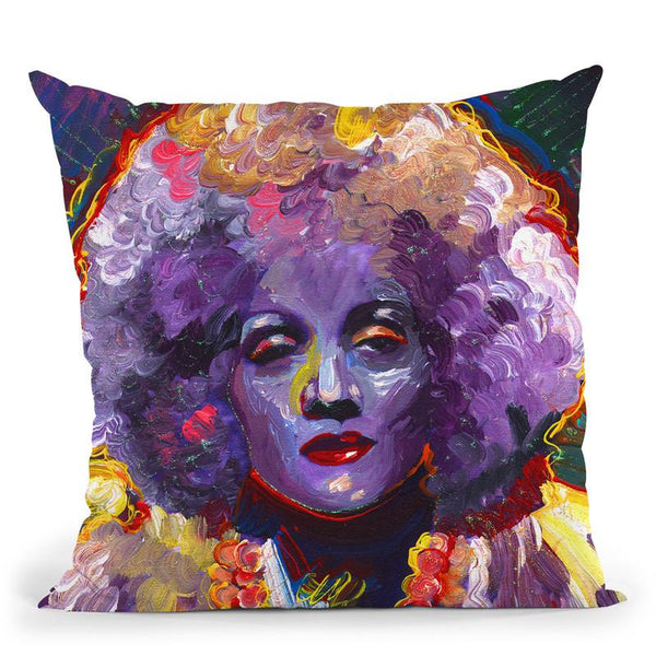 Marlene Deitrich Vodoo Throw Pillow By Howie Green - All About Vibe