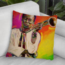 Miles Davis Throw Pillow By Howie Green - All About Vibe