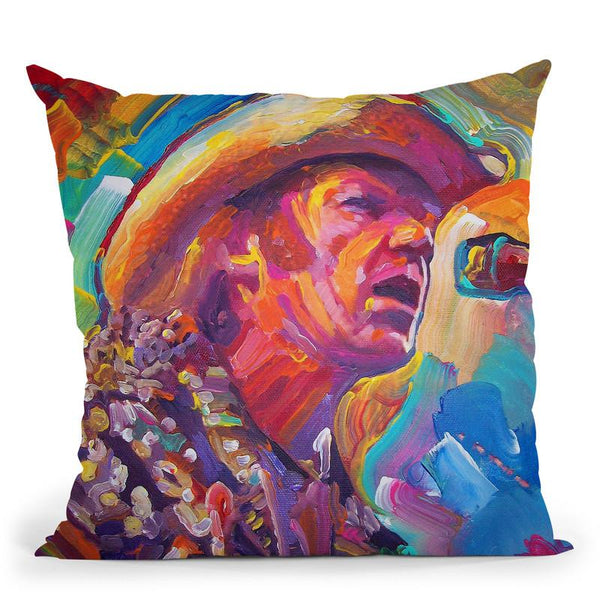 Neil Young Throw Pillow By Howie Green - All About Vibe