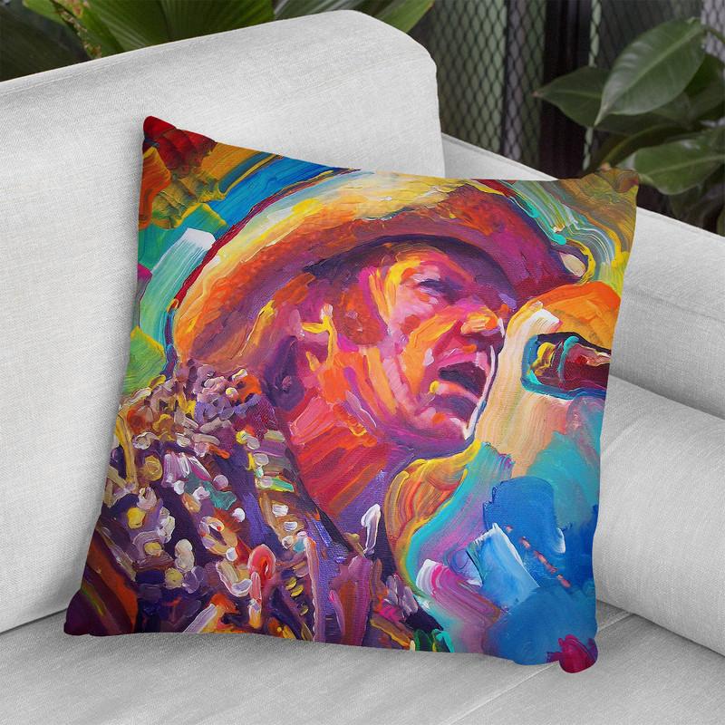 Neil Young Throw Pillow By Howie Green - All About Vibe