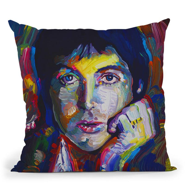 Paul Mccartney Throw Pillow By Howie Green - All About Vibe