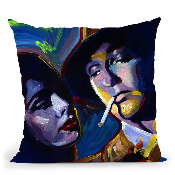 Robert Mitchum Film Noir Throw Pillow By Howie Green - All About Vibe