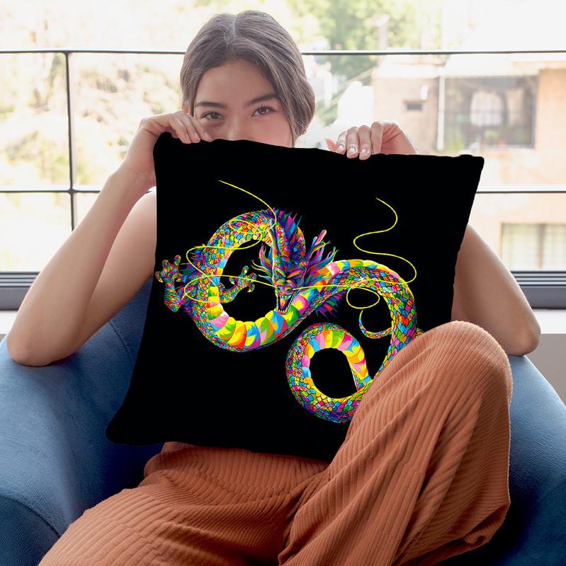 Chinese Dragon Throw Pillow By Bob Weer - All About Vibe